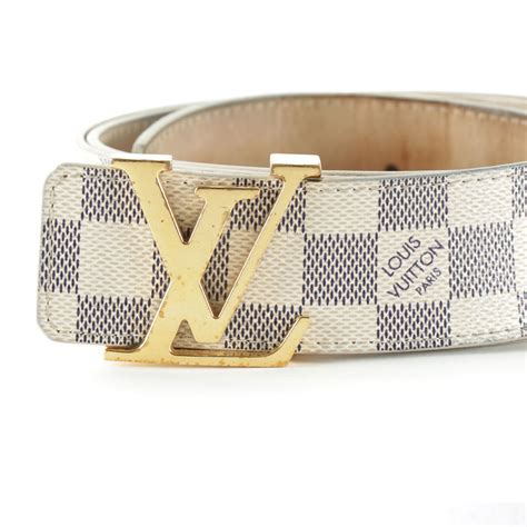 louis belt white
